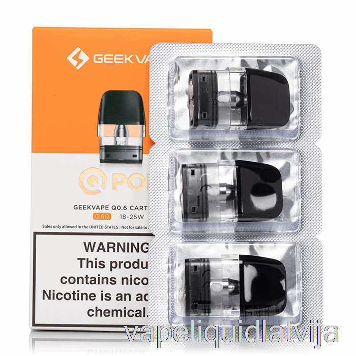 Geek Vape Q Nomaiņas Pods 0.6ohm Pods Vape šķidrums